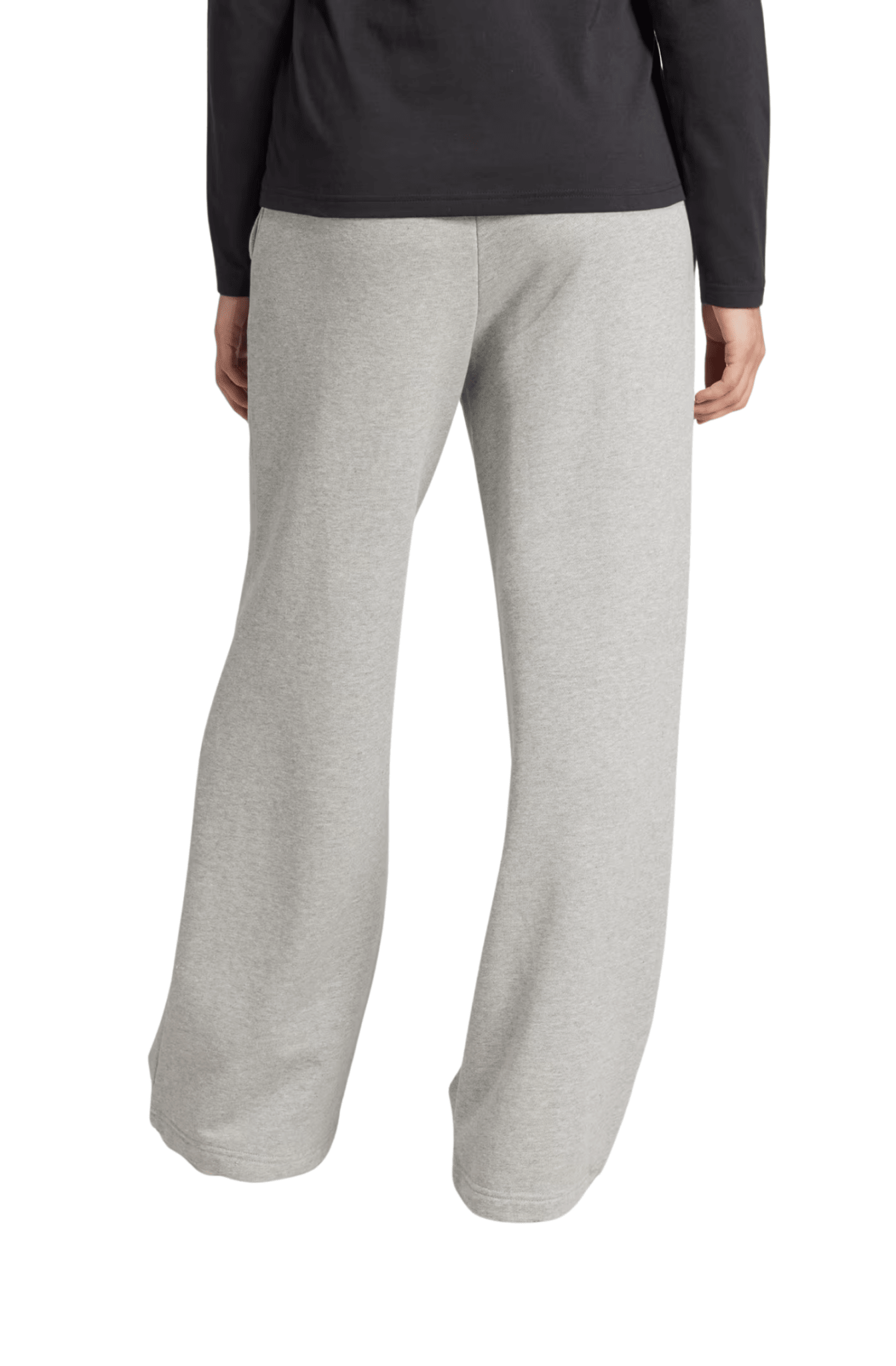 Calça Adidas Moletinho Wide Leg Essentials Cinza - NewSkull