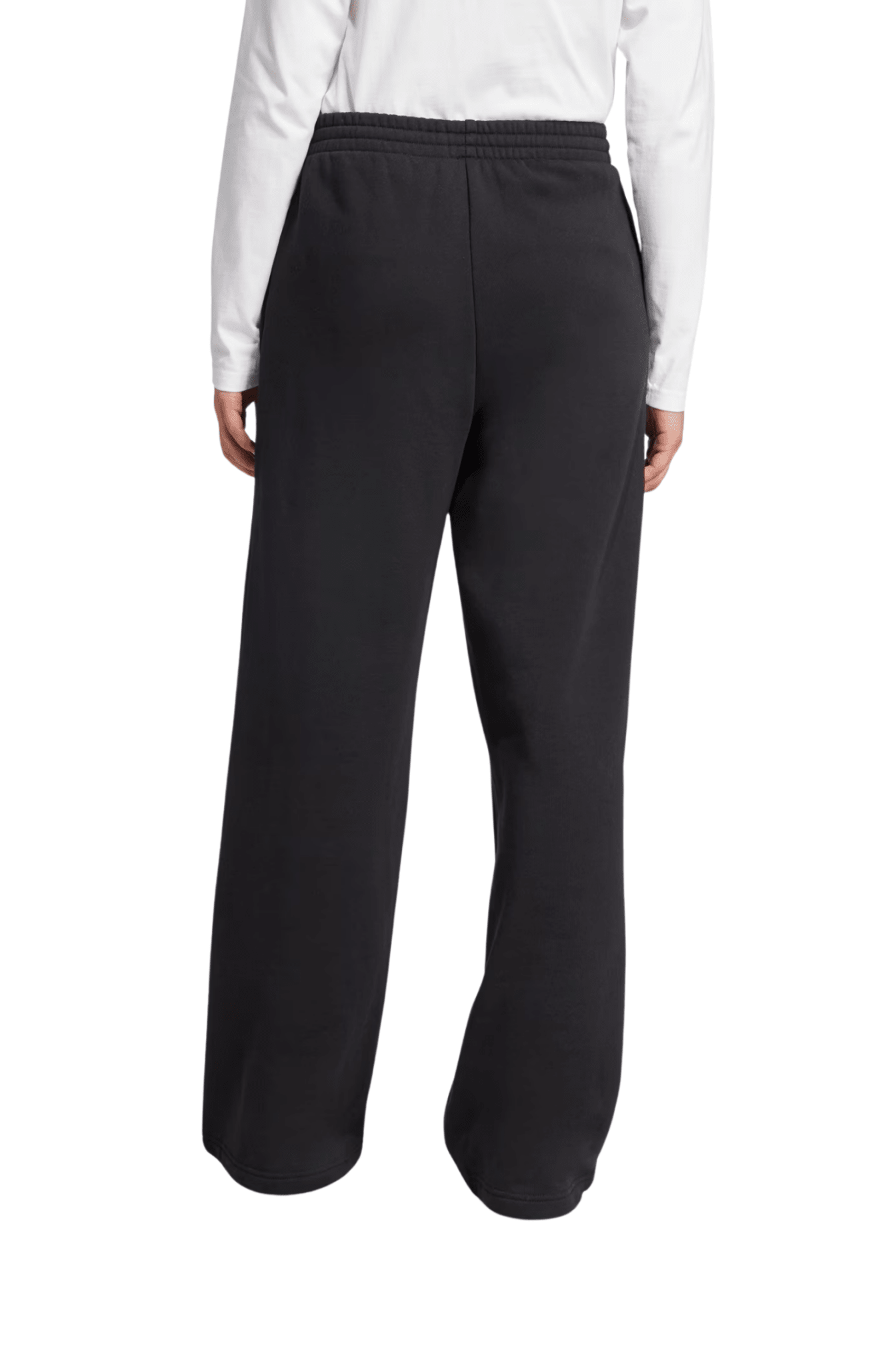 Calça Adidas Moletinho Wide Leg Essentials Preto - NewSkull