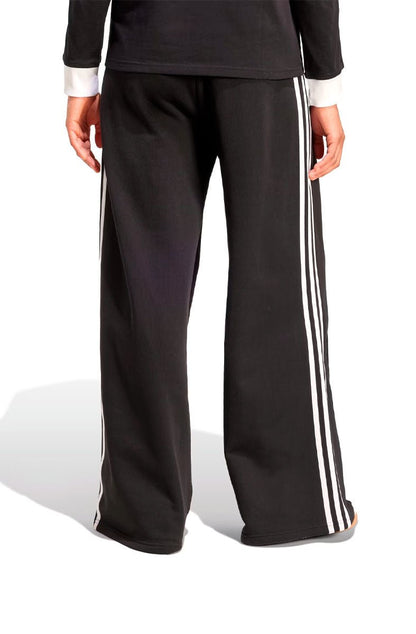 Calça Adidas Moletom Adicolor Wide 3 - stripes Preto/Branco - NewSkull