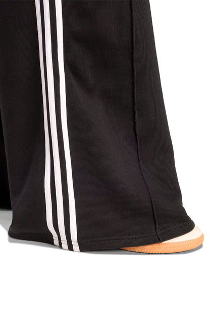 Calça Adidas Moletom Adicolor Wide 3 - stripes Preto/Branco - NewSkull