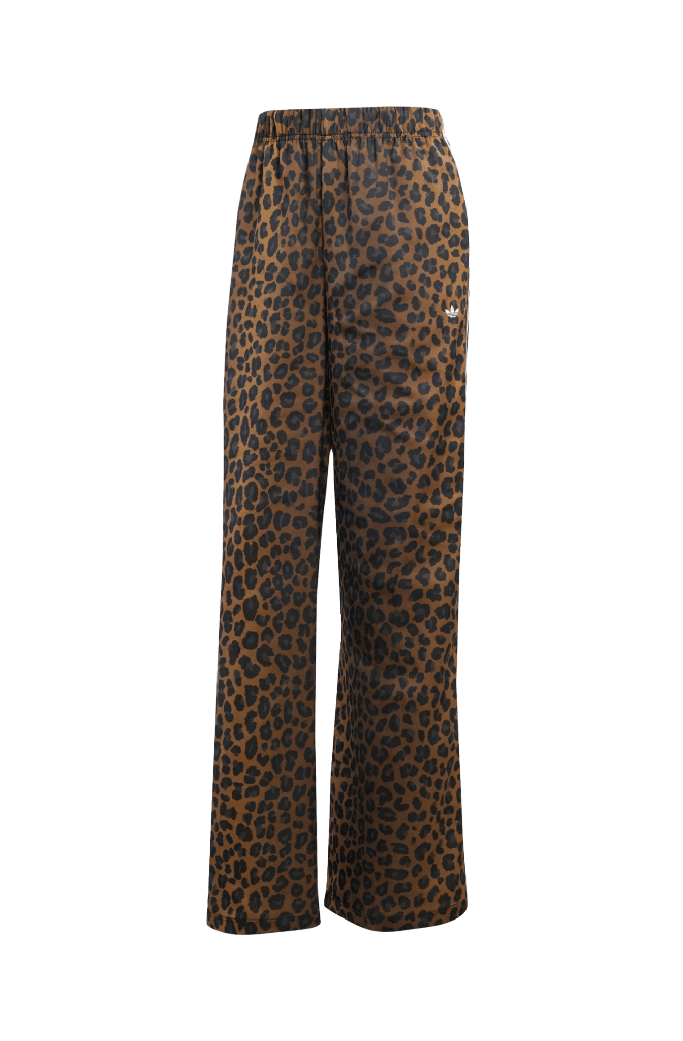 Calça Adidas Originals Wide Leg Cetim Marrom - NewSkull