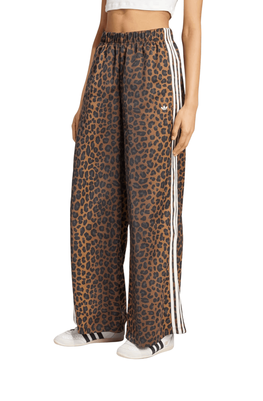 Calça Adidas Originals Wide Leg Cetim Marrom - NewSkull