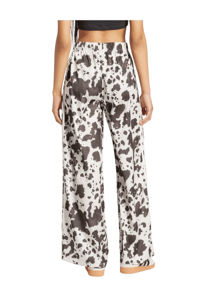 Calça Adidas Originals Wide Leg Cetim Off - White - NewSkull