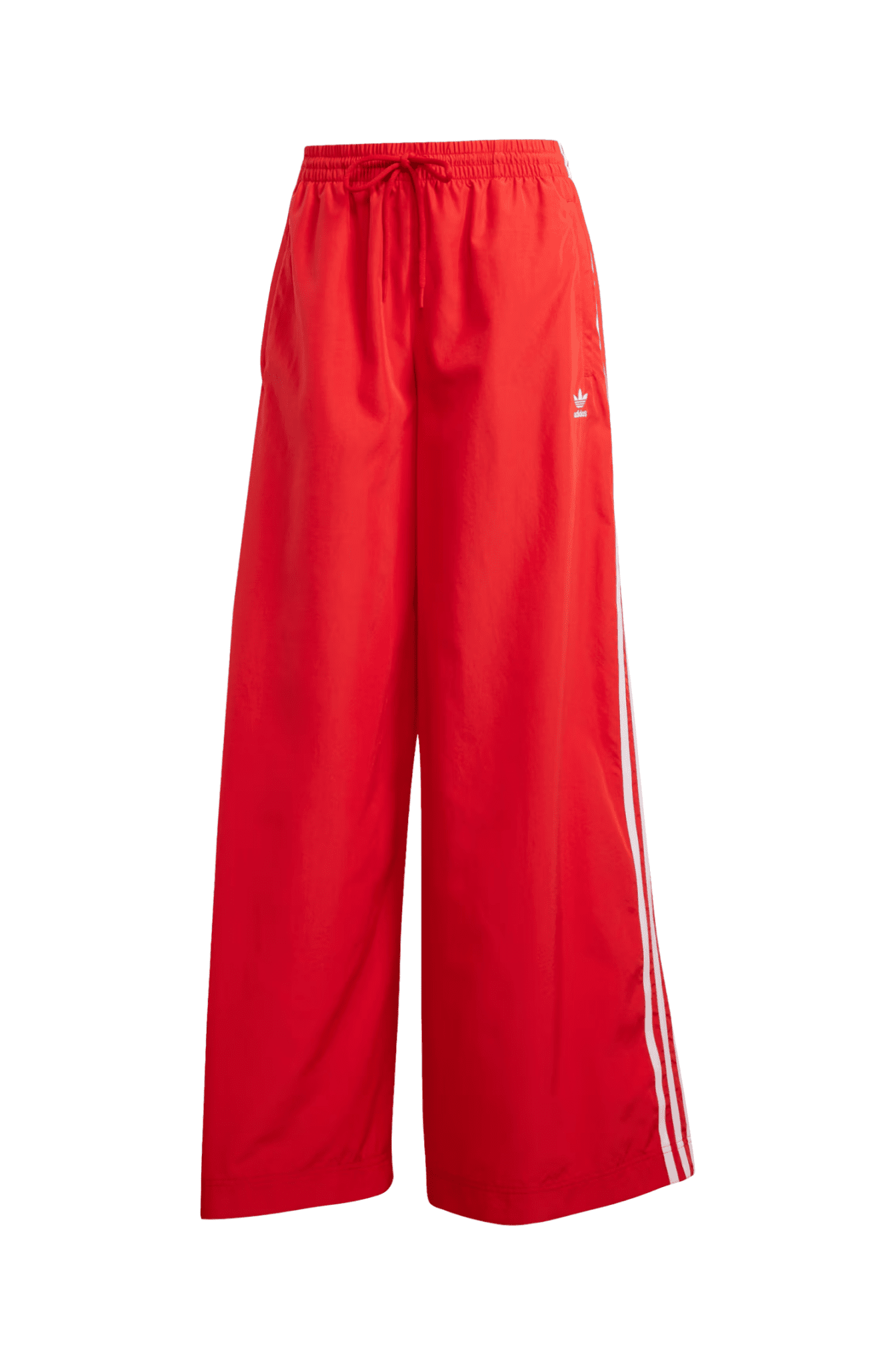 Calça Adidas Oversized Adicolor Firebird Vermelho/Branco - NewSkull