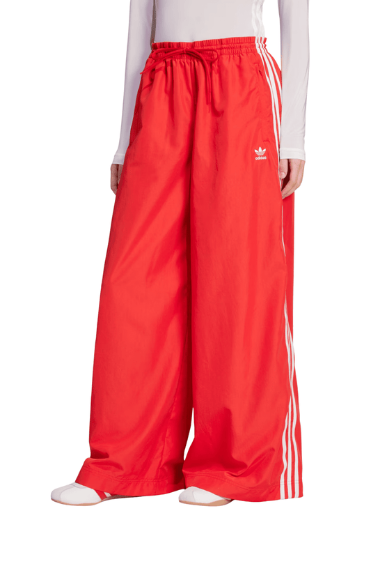 Calça Adidas Oversized Adicolor Firebird Vermelho/Branco - NewSkull