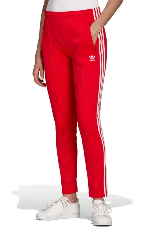Calça Adidas Primeblue Sst Vermelho/Branco - NewSkull