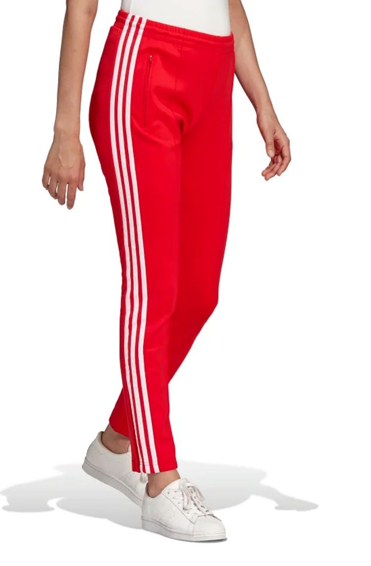 Calça Adidas Primeblue Sst Vermelho/Branco - NewSkull