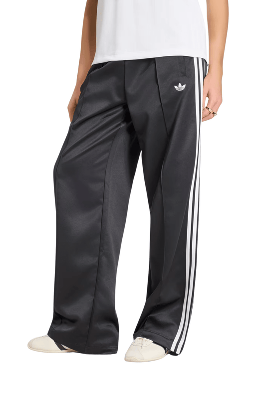 Calça Adidas Satin SST Loose Track Pant Preto/Branco - NewSkull