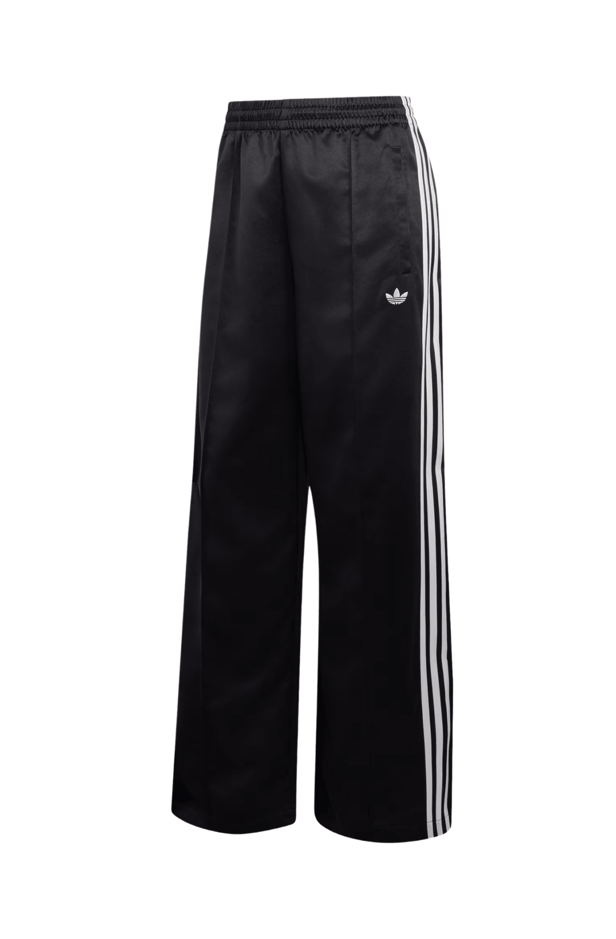 Calça Adidas Satin SST Loose Track Pant Preto/Branco - NewSkull