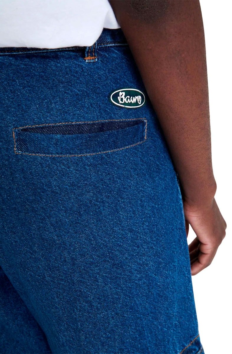 Calça Baw Oversized Cargo Indigo - NewSkull
