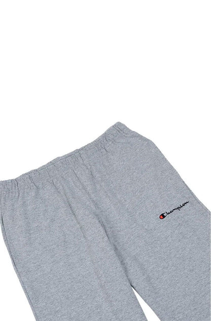 Calça Champion Malhão Jogger Logo Script Bordado Cinza/Preto - NewSkull