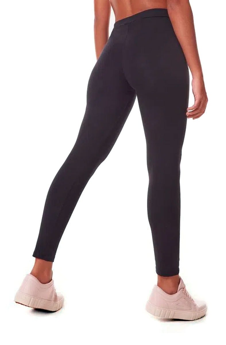 Calça Fila Legging Letter Feminina Preta/Preta - NewSkull