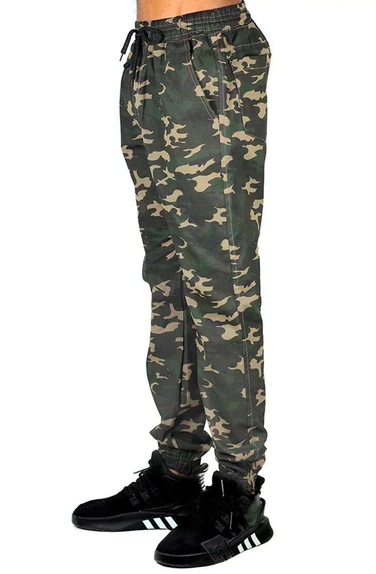 CALÇA JOGGER NEWSKULL CAMUFLADA MARROM - NewSkull