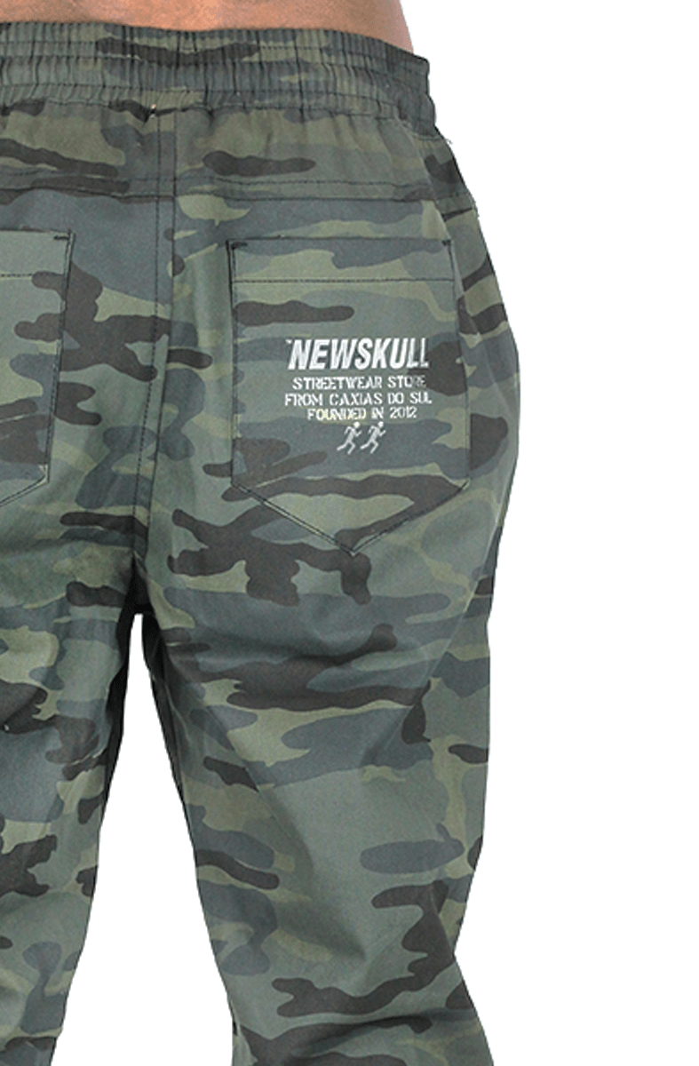CALÇA JOGGER NEWSKULL CAMUFLADA VERDE - NewSkull