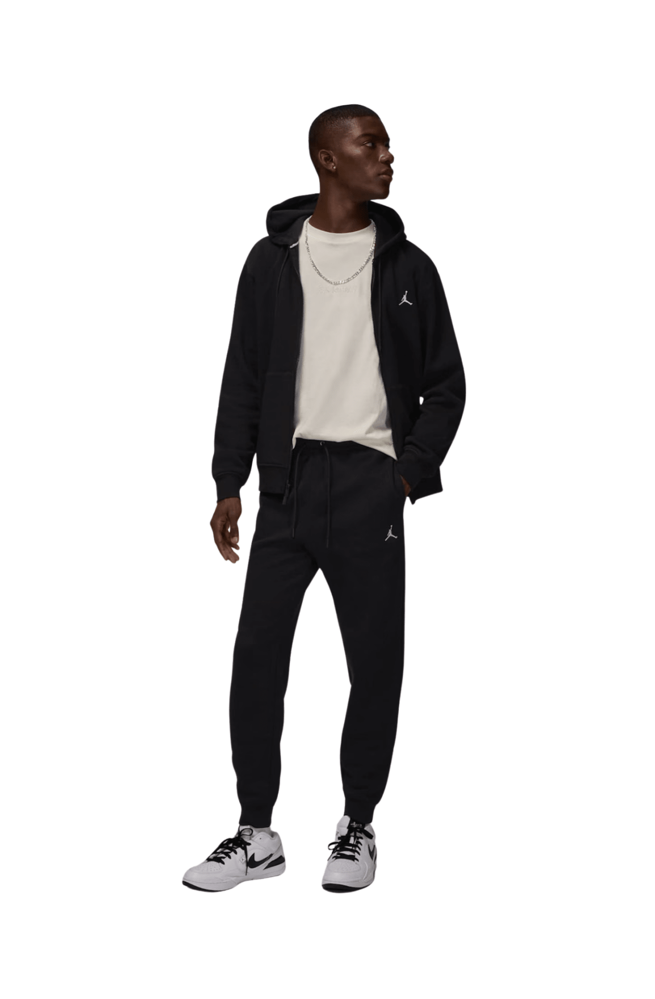 Calça Jordan Brooklin Fleece Preto - NewSkull