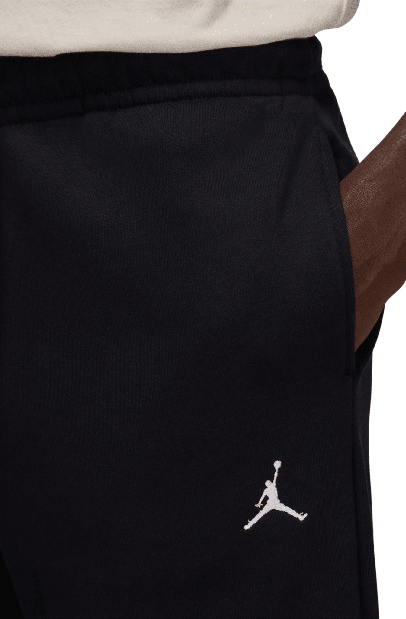 Calça Jordan Brooklin Fleece Preto - NewSkull