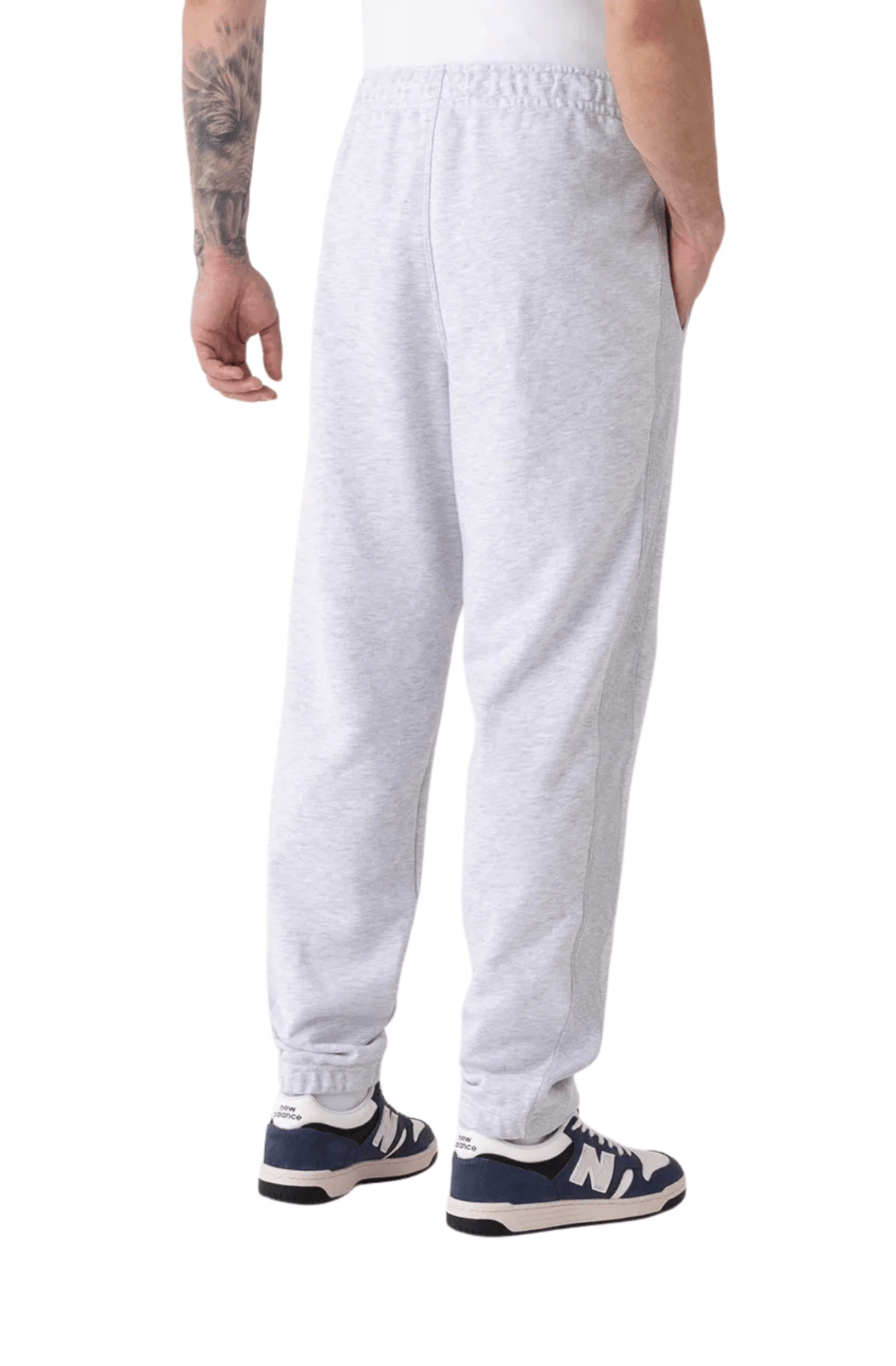 Calça New Balance Athletics Small Logo Masculino Cinza Mescla - NewSkull