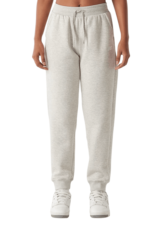 Calça New Balance Felpa Essentials Feminino Cinza Mescla - NewSkull