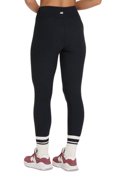 Calça New Balance Legging Canelada Small Logo Preto - NewSkull