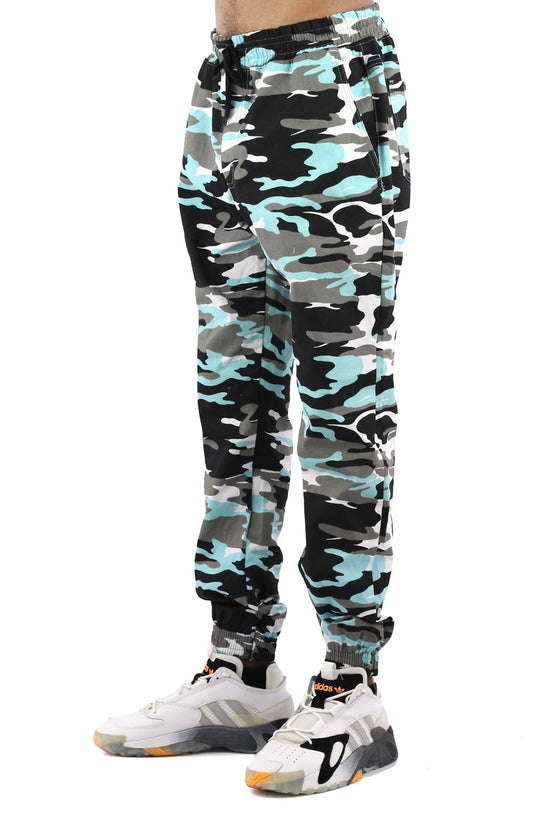 Calça NewSkull Jogger Camo Collor Azul - NewSkull
