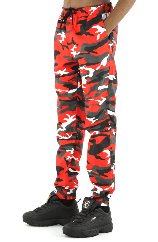 Calça NewSkull Jogger Camo Collor Vermelha - NewSkull