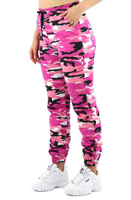 Calça NewSkull Jogger Feminina Camo Collor Rosa - NewSkull