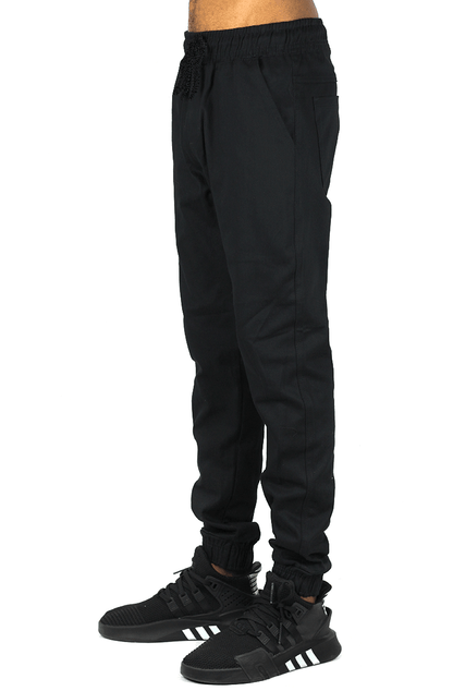 Calça NewSkull Jogger Sarja Preta/Branca - NewSkull
