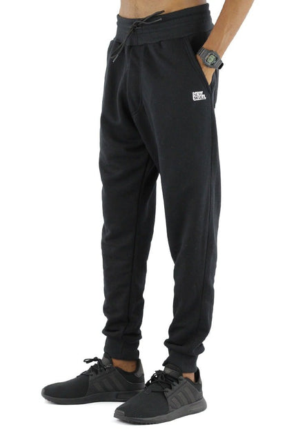 Calça NEWSKULL Moletom Jogger Preta - NewSkull