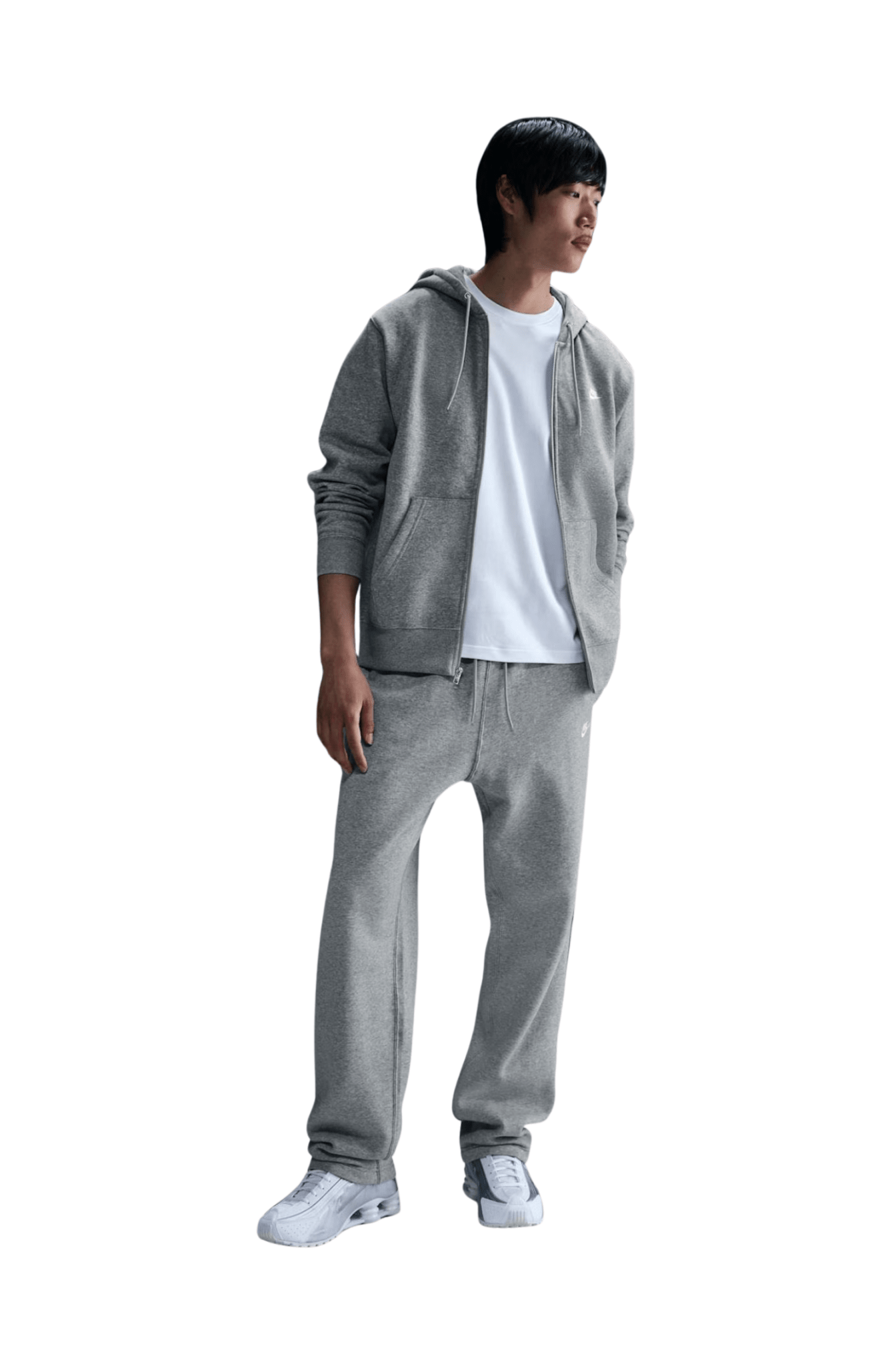 Calça Nike Club Fleece Bungie Masculino Cinza - NewSkull