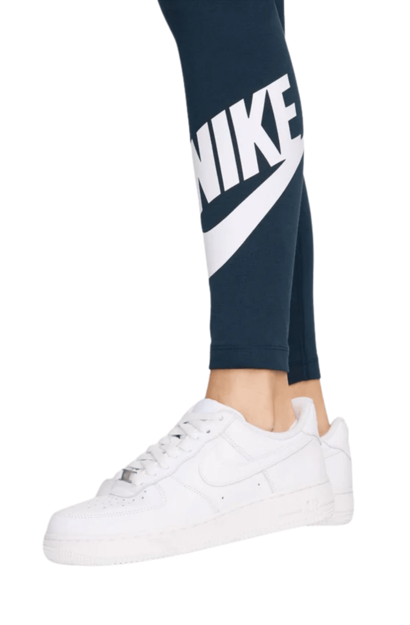 Calça Nike Legging Sportswear Futura Azul Marinho/Branco - NewSkull