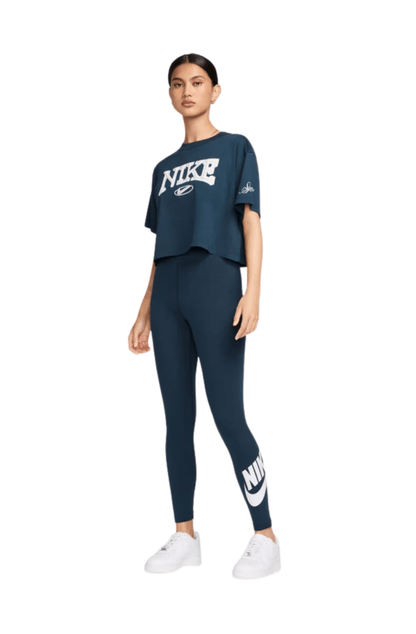 Calça Nike Legging Sportswear Futura Azul Marinho/Branco - NewSkull