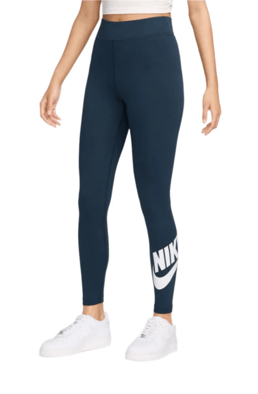 Calça Nike Legging Sportswear Futura Azul Marinho/Branco - NewSkull