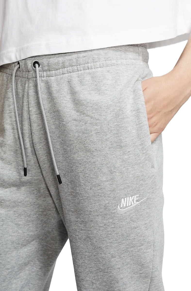 Calça Nike Moletom Sportswear Essential Feminina Cinza/Branca - NewSkull