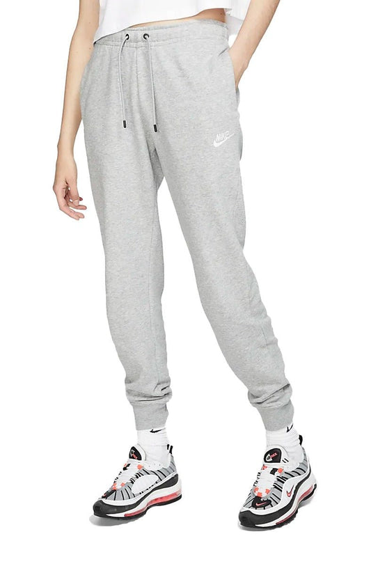 Calça Nike Moletom Sportswear Essential Feminina Cinza/Branca - NewSkull
