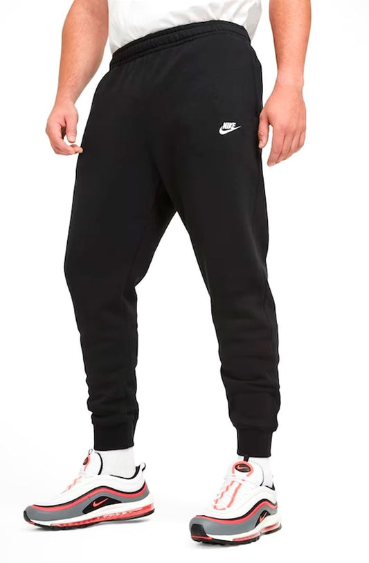 Calça Nike Sportswear Club Fleece Masculina Preto/Branco - NewSkull