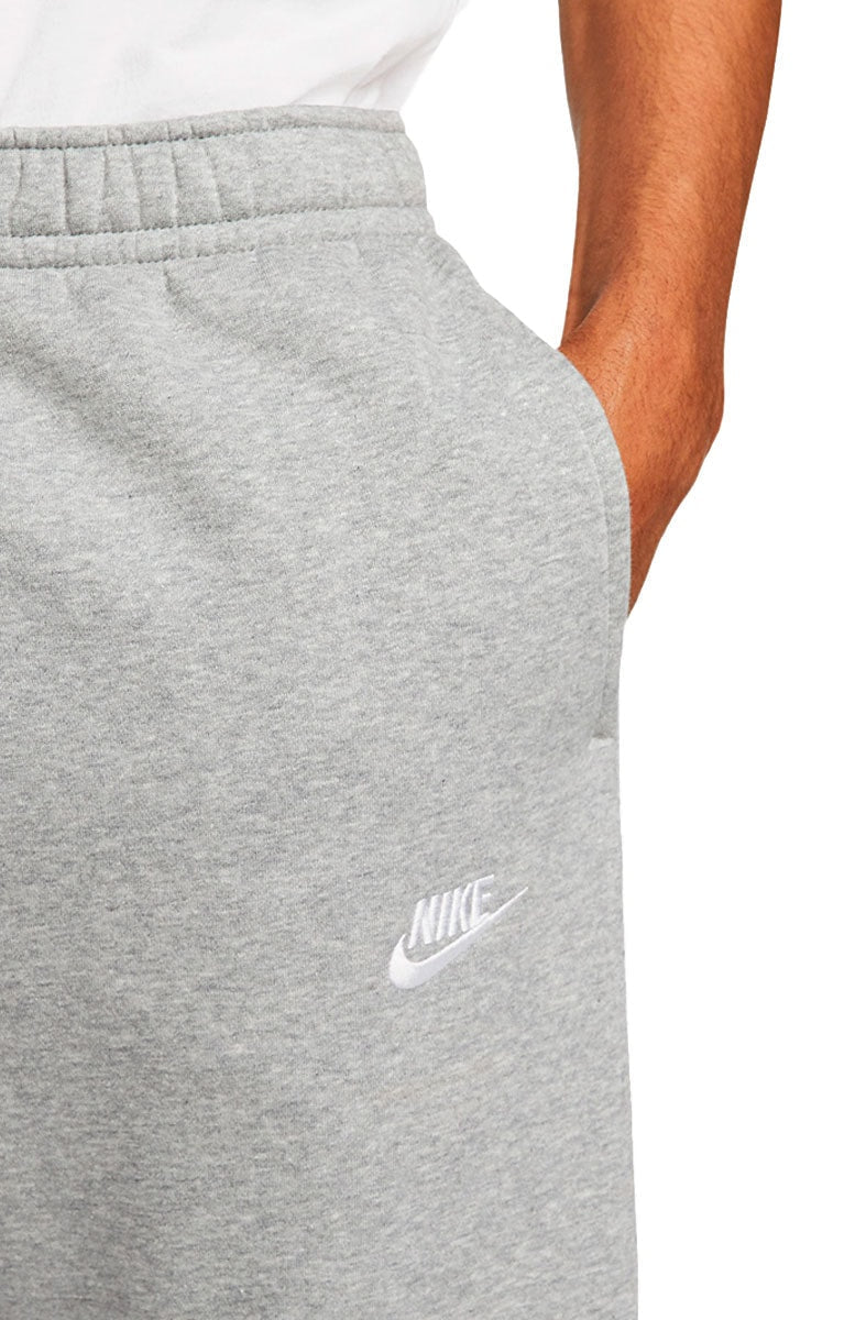 Calça Nike Sportswear Club Jogger Moletom Cinza/Branca - NewSkull