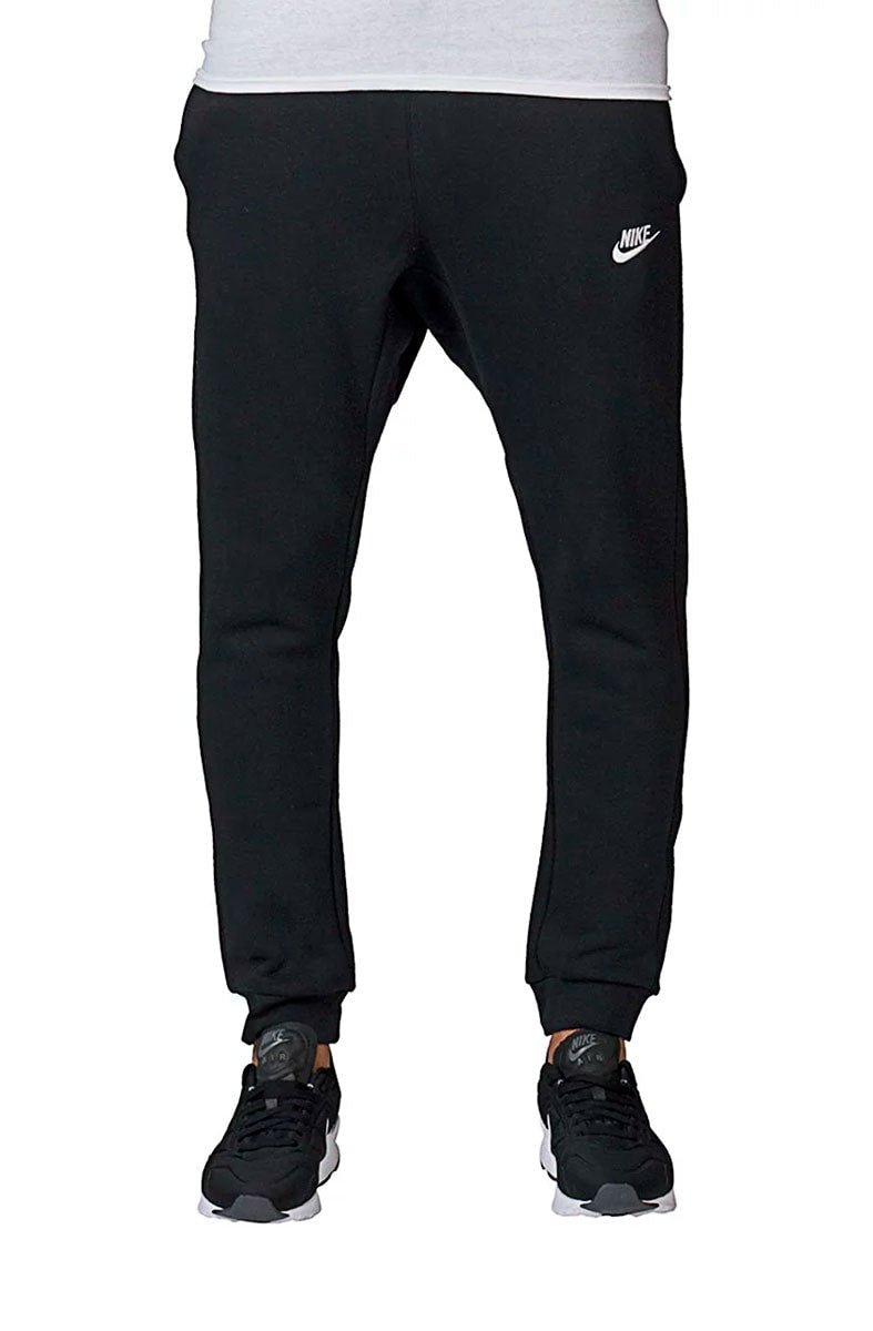 Calça Nike Sportswear Club Jogger Moletom Preta/Branca - NewSkull