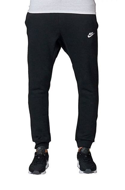 Calça Nike Sportswear Club Jogger Moletom Preta/Branca - NewSkull