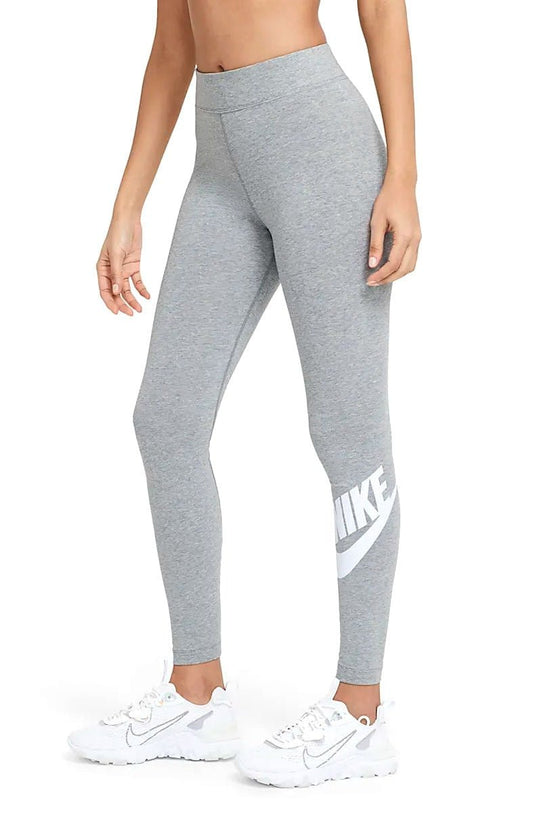 Calça Nike w Nsw Essntl Lggng Futura Hr Cinza/Branco - NewSkull
