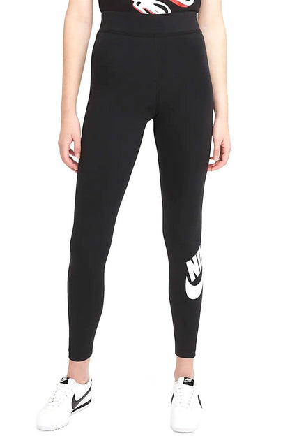Calça Nike w Nsw Essntl Lggng Futura Hr Preto/Branco - NewSkull