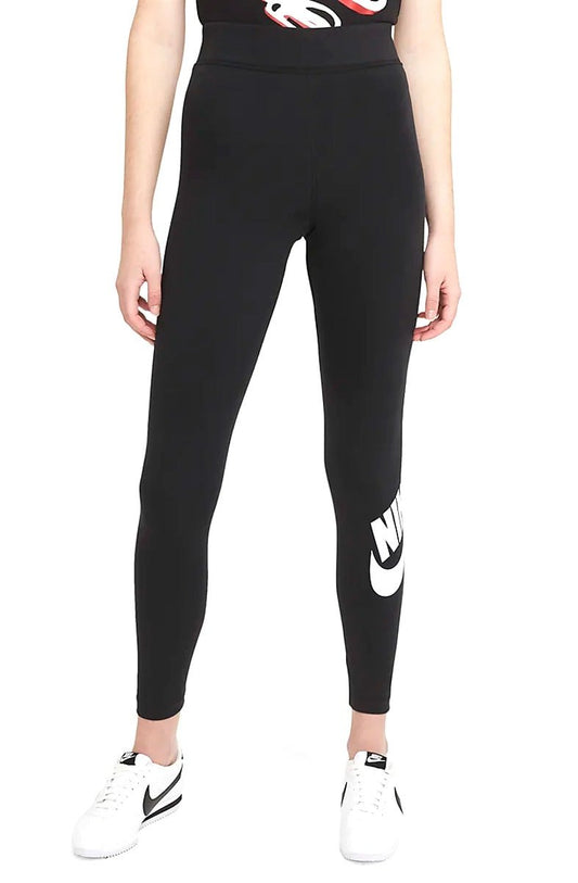 Calça Nike w Nsw Essntl Lggng Futura Hr Preto/Branco - NewSkull