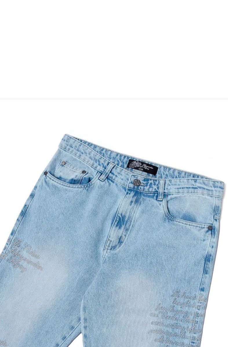 Calça Pants Sufgang History of Suf Jeans Azul - NewSkull