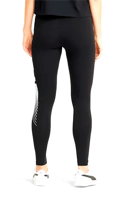 Calça Puma Legging Ess Graphic Feminina Preta/Branca - NewSkull
