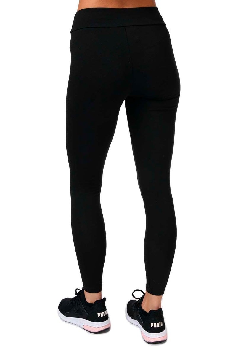 Calça Puma Legging Essentials Feminina Preta/Branca - NewSkull