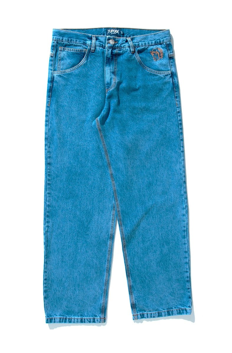 Calça TUPODE Jeans 678 Washed Azul - NewSkull