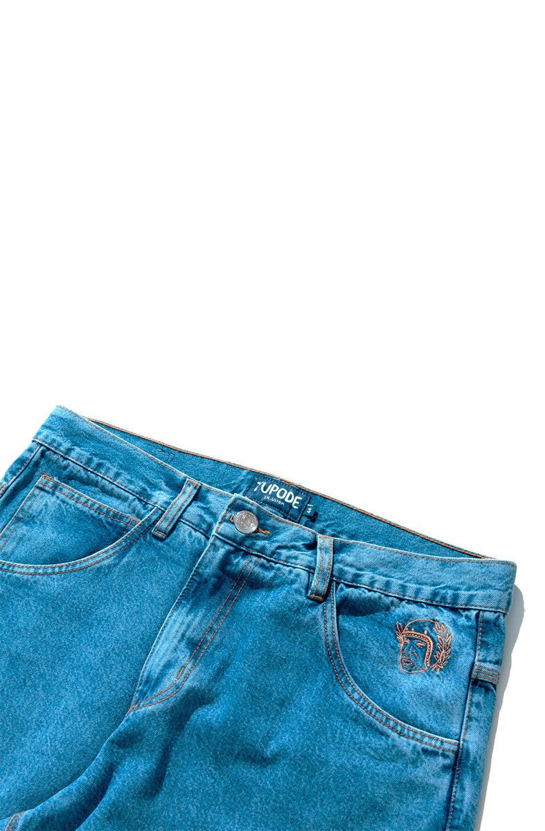 Calça TUPODE Jeans 678 Washed Azul - NewSkull