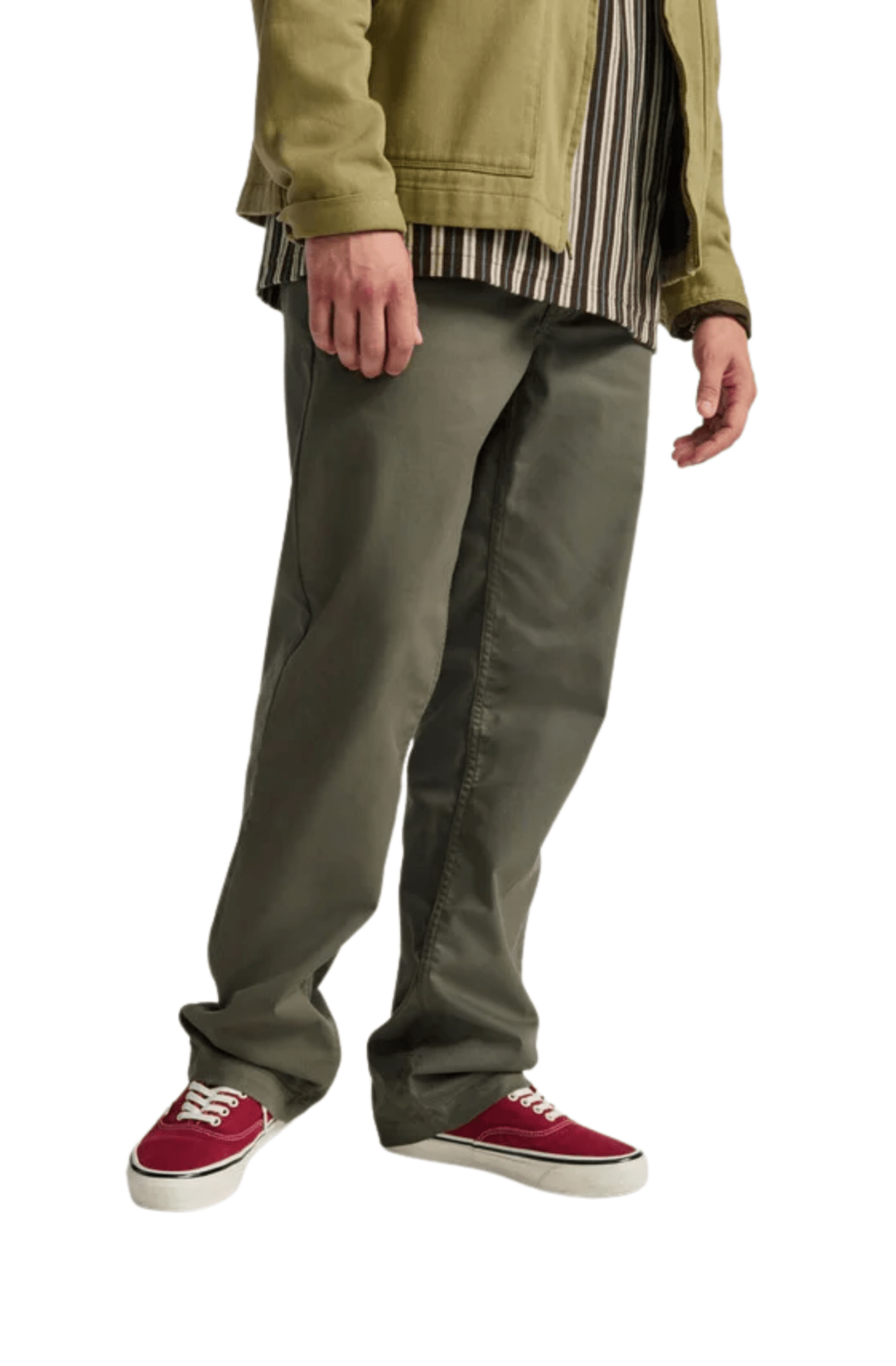 Calça Vans Chino Relaxed Authentic Grape Leaf Verde - NewSkull