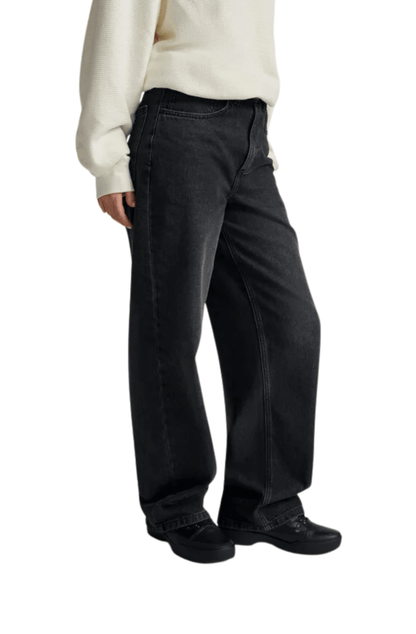 Calça Vans Sirelle 5 Pocket Puddle Black Hylane Preto - NewSkull