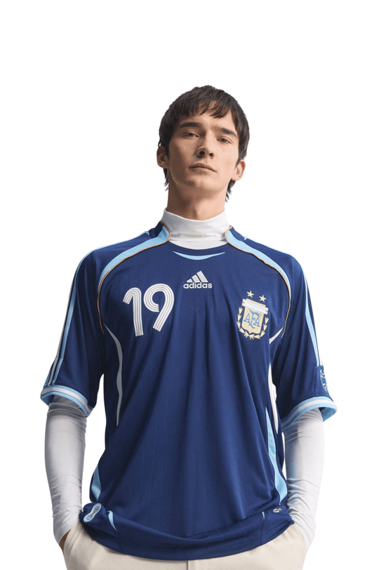 Camisa Adidas AFA Argentina Away 2006 Messi Azul Marinho/Branco - NewSkull