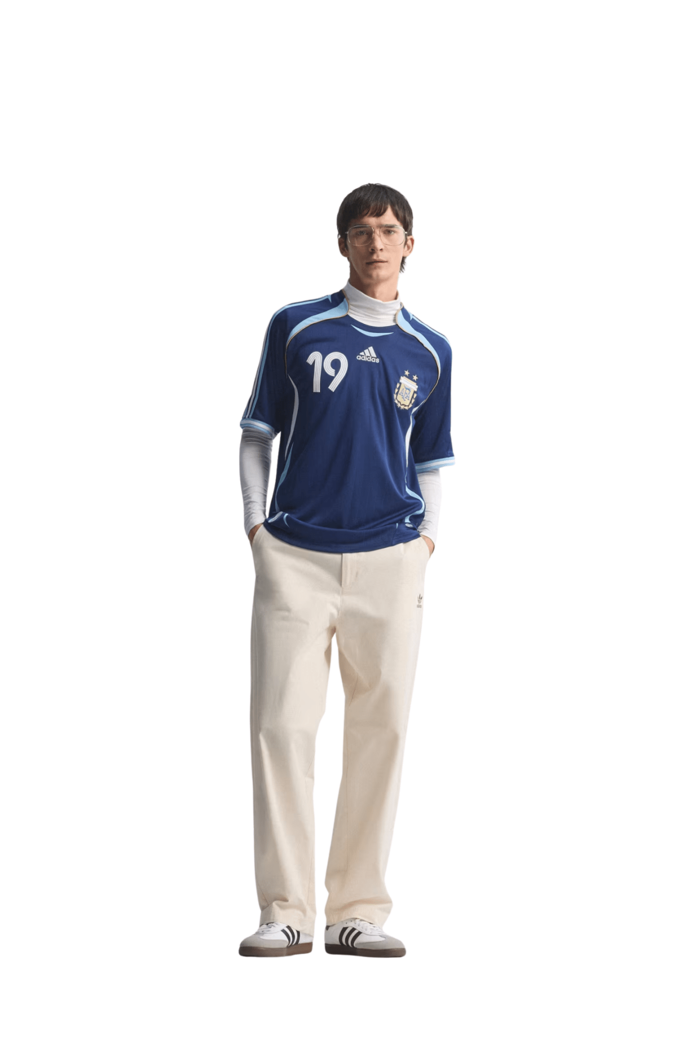 Camisa Adidas AFA Argentina Away 2006 Messi Azul Marinho/Branco - NewSkull